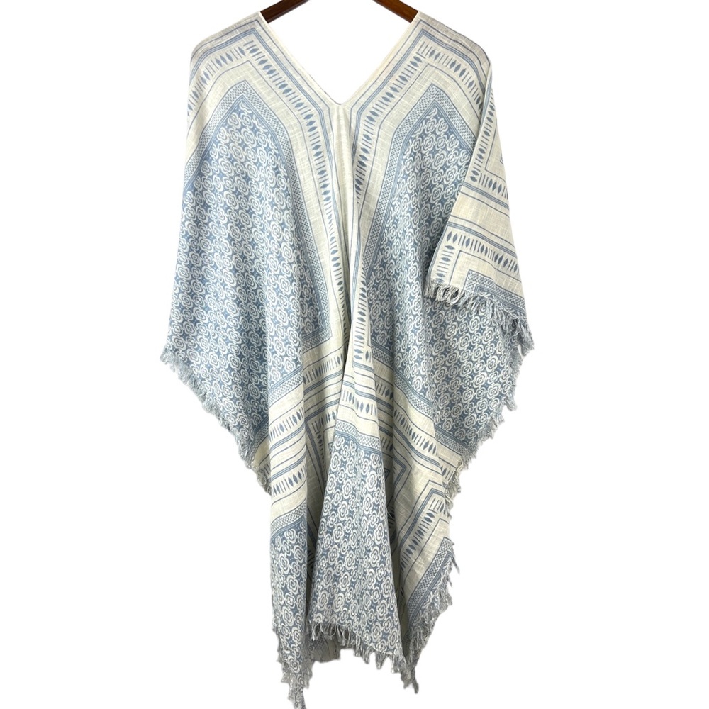 Rise And Bloom Poncho Swim Cover Cotton One Size